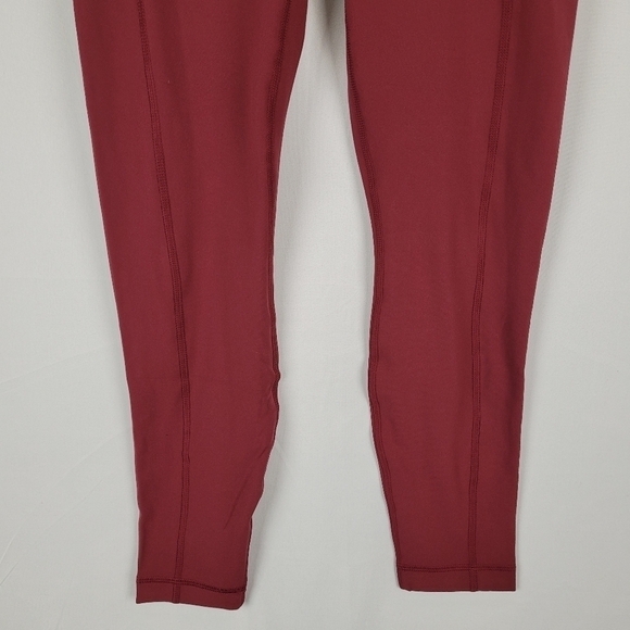 Yogalicious Lux Leggings Hi-Rise Ankle Length Stretch Legging Burnt Raspberry M - Picture 3 of 11
